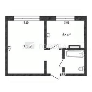 1-к квартира, вторичка, 26м2, 1/9 этаж