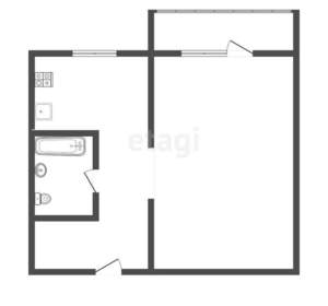 1-к квартира, вторичка, 30м2, 2/5 этаж