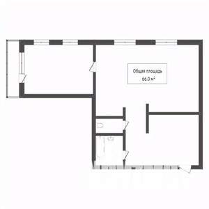 2-к квартира, вторичка, 57м2, 3/10 этаж