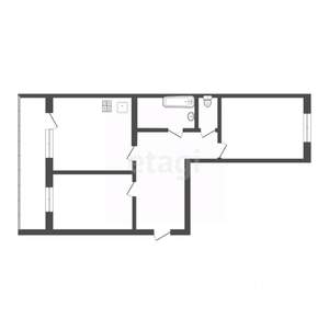 2-к квартира, вторичка, 52м2, 3/10 этаж