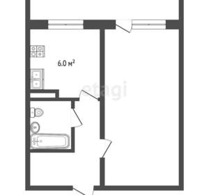 1-к квартира, вторичка, 35м2, 10/17 этаж