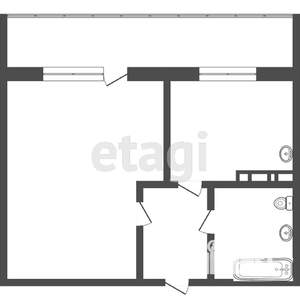 1-к квартира, вторичка, 28м2, 1/10 этаж