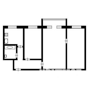 3-к квартира, вторичка, 59м2, 5/5 этаж