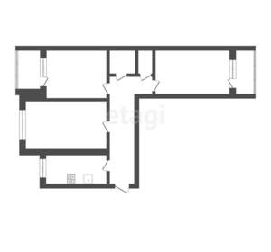 2-к квартира, вторичка, 77м2, 4/9 этаж