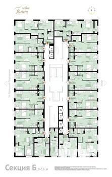 2-к квартира, вторичка, 51м2, 11/16 этаж