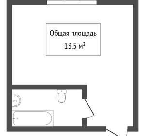 1-к квартира, вторичка, 16м2, 1/9 этаж