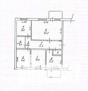 4-к квартира, вторичка, 90м2, 5/5 этаж
