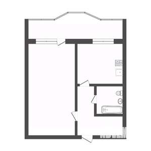 1-к квартира, вторичка, 36м2, 4/10 этаж