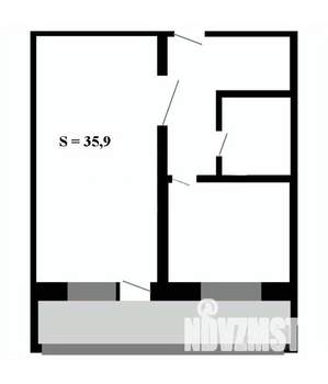 1-к квартира, вторичка, 36м2, 6/10 этаж