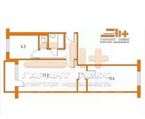 2-к квартира, вторичка, 44м2, 3/5 этаж