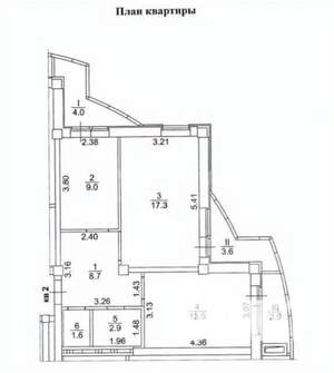 3-к квартира, вторичка, 53м2, 3/16 этаж