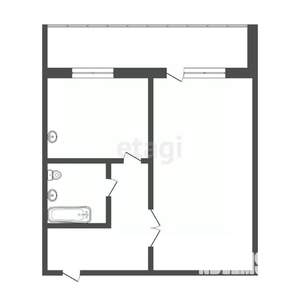 1-к квартира, вторичка, 36м2, 5/10 этаж