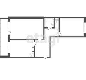 2-к квартира, вторичка, 59м2, 15/17 этаж