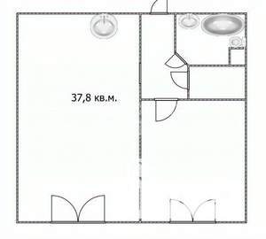 1-к квартира, вторичка, 38м2, 3/3 этаж