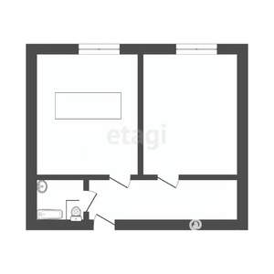 2-к квартира, вторичка, 35м2, 6/9 этаж