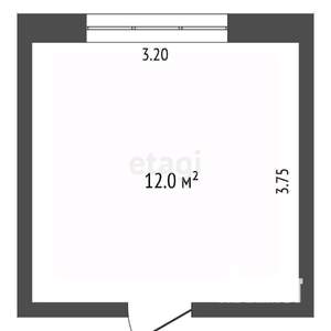 Студия квартира, вторичка, 12м2, 6/9 этаж