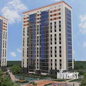 2-к квартира, строящийся дом, 45м2, 5/16 этаж