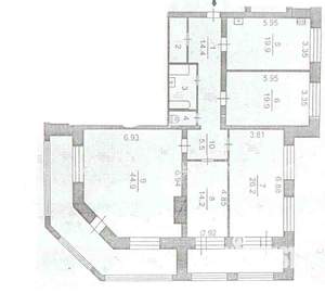 4-к квартира, вторичка, 155м2, 2/5 этаж