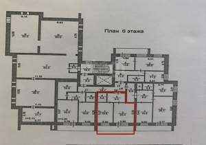 1-к квартира, вторичка, 48м2, 6/11 этаж