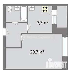 1-к квартира, вторичка, 35м2, 2/9 этаж