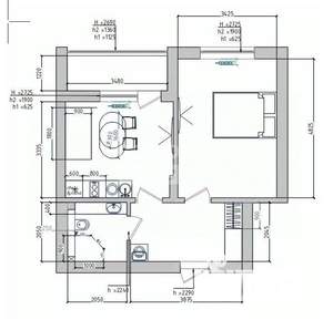 1-к квартира, вторичка, 41м2, 2/8 этаж