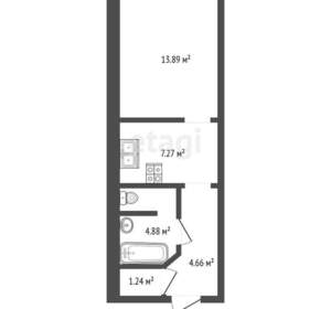Студия квартира, вторичка, 32м2, 2/7 этаж