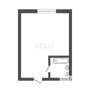 1-к квартира, вторичка, 30м2, 1/5 этаж