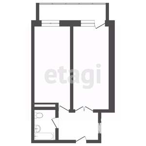 2-к квартира, вторичка, 51м2, 3/19 этаж