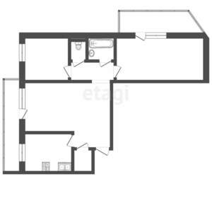 3-к квартира, вторичка, 66м2, 6/9 этаж