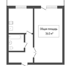 1-к квартира, вторичка, 36м2, 2/10 этаж