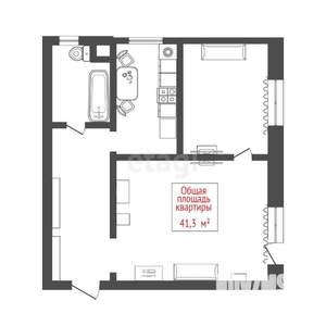 2-к квартира, вторичка, 41м2, 2/2 этаж