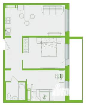 2-к квартира, вторичка, 60м2, 14/17 этаж