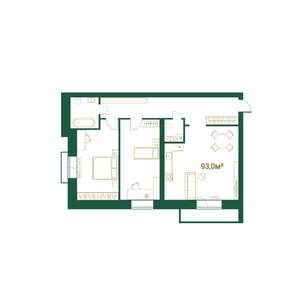 3-к квартира, вторичка, 93м2, 2/6 этаж