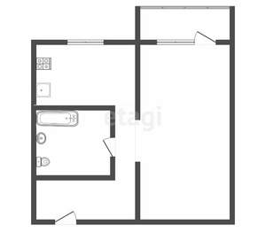 1-к квартира, вторичка, 30м2, 1/5 этаж