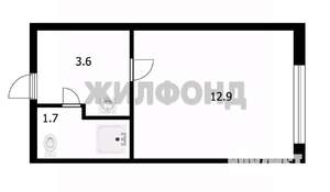 Студия квартира, вторичка, 18м2, 3/5 этаж