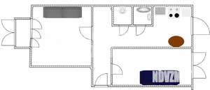 2-к квартира, вторичка, 46м2, 1/4 этаж