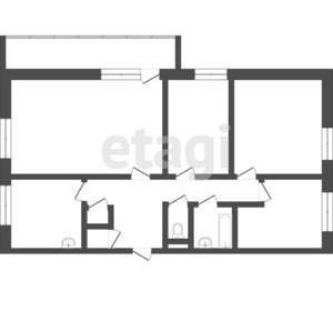 4-к квартира, вторичка, 73м2, 7/9 этаж