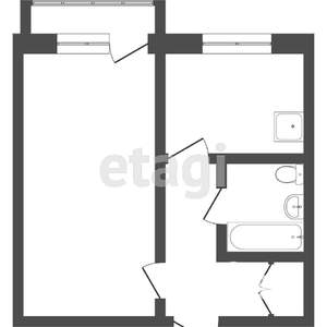 1-к квартира, вторичка, 36м2, 9/9 этаж
