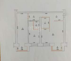 3-к квартира, вторичка, 100м2, 5/6 этаж