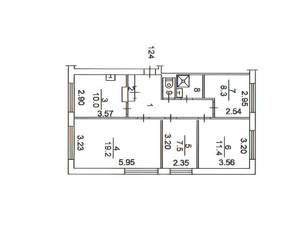 4-к квартира, вторичка, 71м2, 1/10 этаж