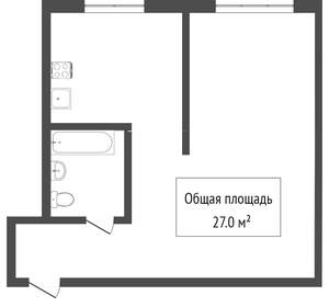 1-к квартира, вторичка, 32м2, 2/5 этаж