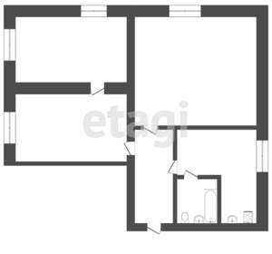 3-к квартира, вторичка, 37м2, 1/2 этаж