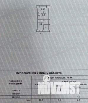 Студия квартира, вторичка, 18м2, 1/5 этаж