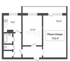 2-к квартира, вторичка, 54м2, 9/9 этаж