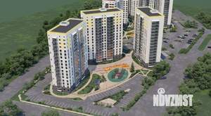2-к квартира, строящийся дом, 54м2, 1/16 этаж