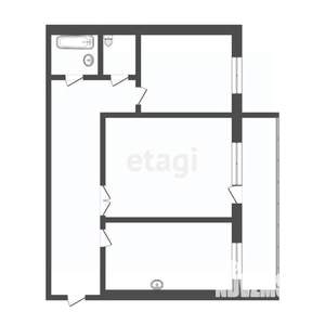 2-к квартира, вторичка, 59м2, 4/17 этаж