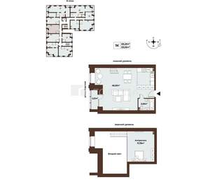 Студия квартира, вторичка, 70м2, 8/8 этаж