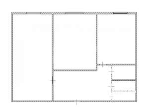 2-к квартира, вторичка, 44м2, 1/5 этаж