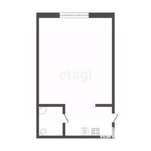Студия квартира, вторичка, 18м2, 5/5 этаж