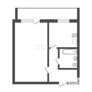 1-к квартира, вторичка, 54м2, 7/10 этаж